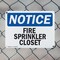 Signmission Fire Sprinkler Closet OSHA Notice Sign, Plastic, 10in W x 7in L, 2PK OS-2PACK-NS-P-710-L-12659 - alternate 5